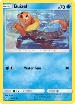 Buizel #35 Buizel - Ultra Prism - #35 - Pokemon TCG card