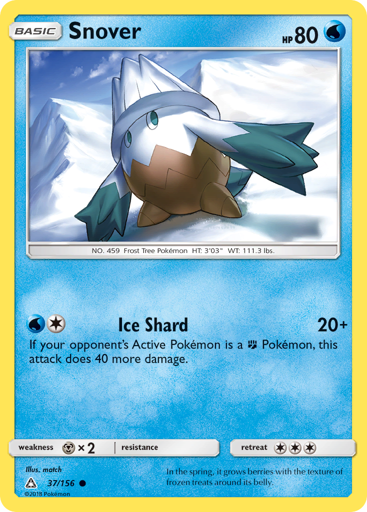 Snover - Ultra Prism - #37 - Pokemon TCG card