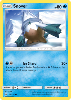 Snover - Ultra Prism - #37 - Pokemon TCG card