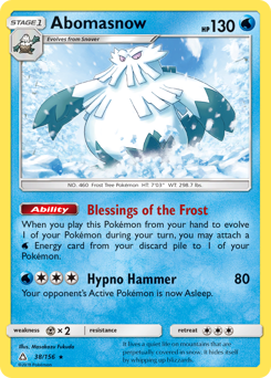 Abomasnow - Ultra Prism - #38 - Pokemon TCG card