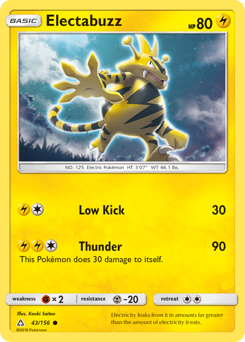 Electabuzz - Ultra Prism - #43 - Pokemon TCG card