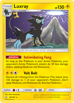 Luxray #48 Luxray - Ultra Prism - #48 - Pokemon TCG card