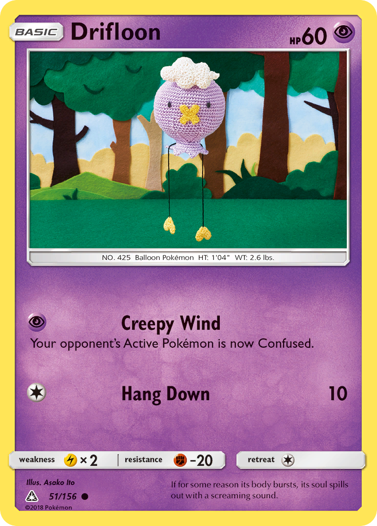 Drifloon - Ultra Prism - #51 - Pokemon TCG card