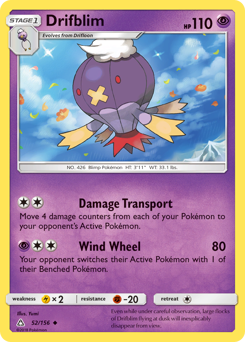 Drifblim #52 Drifblim - Ultra Prism - #52 - Pokemon TCG card