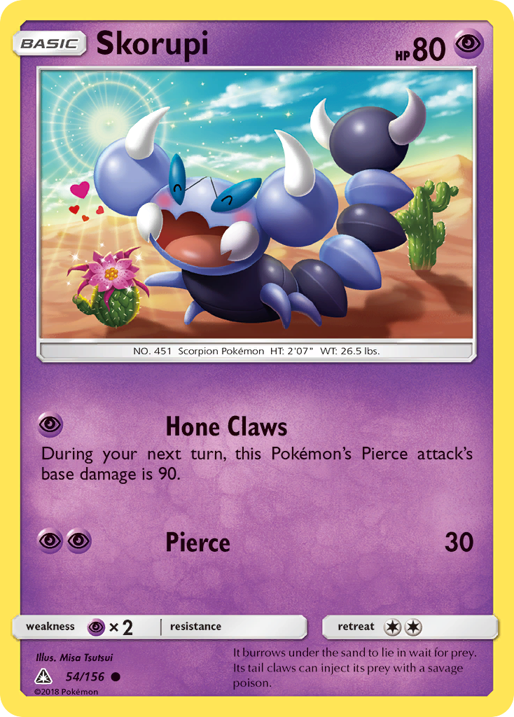 Skorupi - Ultra Prism - #54 - Pokemon TCG card