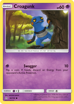 Croagunk - Ultra Prism - #56 - Pokemon TCG card
