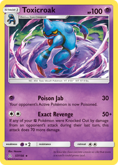 Toxicroak #57 Toxicroak - Ultra Prism - #57 - Pokemon TCG card