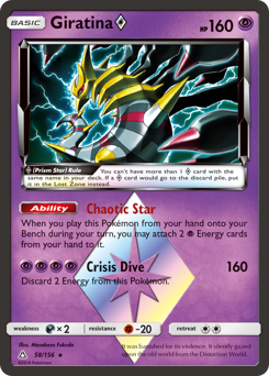 Giratina ◇ #58 Giratina ◇ - Ultra Prism - #58 - Pokemon TCG card
