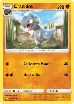Cranidos #64 Cranidos - Ultra Prism - #64 - Pokemon TCG card