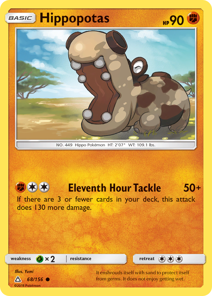 Hippopotas - Ultra Prism - #68 - Pokemon TCG card