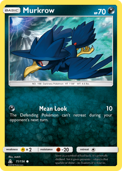 Murkrow #71 Murkrow - Ultra Prism - #71 - Pokemon TCG card