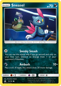 Sneasel #73 Sneasel - Ultra Prism - #73 - Pokemon TCG card