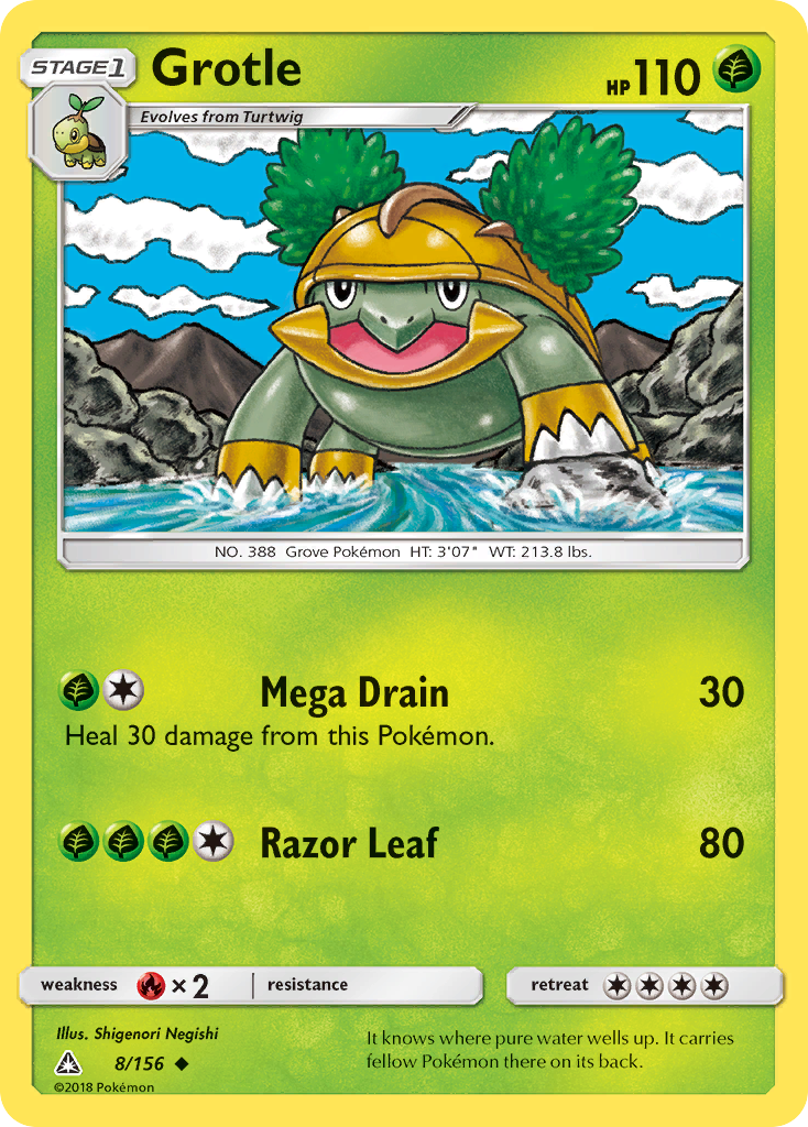 Grotle - Ultra Prism - #8 - Pokemon TCG card