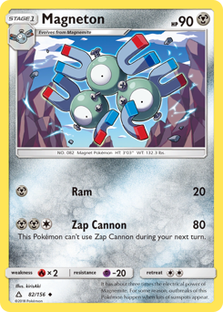 Magneton #82 Magneton - Ultra Prism - #82 - Pokemon TCG card