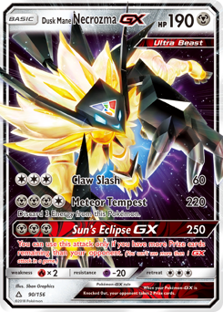 Dusk Mane Necrozma-GX #90 Dusk Mane Necrozma-GX - Ultra Prism - #90 - Pokemon TCG card