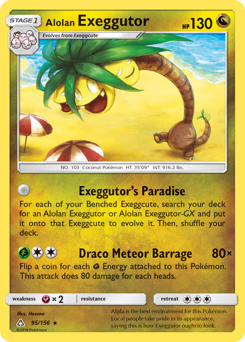 Alolan Exeggutor #95 Alolan Exeggutor - Ultra Prism - #95 - Pokemon TCG card