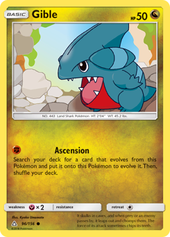 Gible #96 Gible - Ultra Prism - #96 - Pokemon TCG card