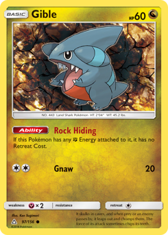 Gible #97 Gible - Ultra Prism - #97 - Pokemon TCG card