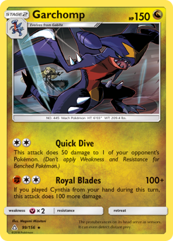 Garchomp #99 Garchomp - Ultra Prism - #99 - Pokemon TCG card