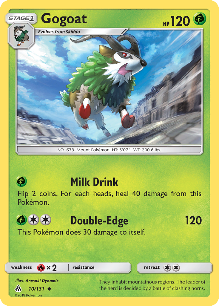 Gogoat - Forbidden Light - #10 - Pokemon TCG card