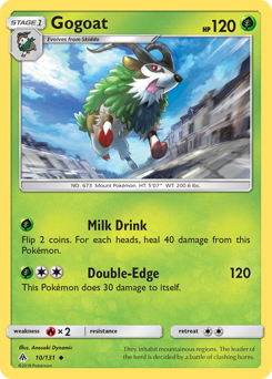 Gogoat - Forbidden Light - #10 - Pokemon TCG card