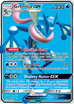 Greninja-GX #120 Greninja-GX - Forbidden Light - #120 - Pokemon TCG card