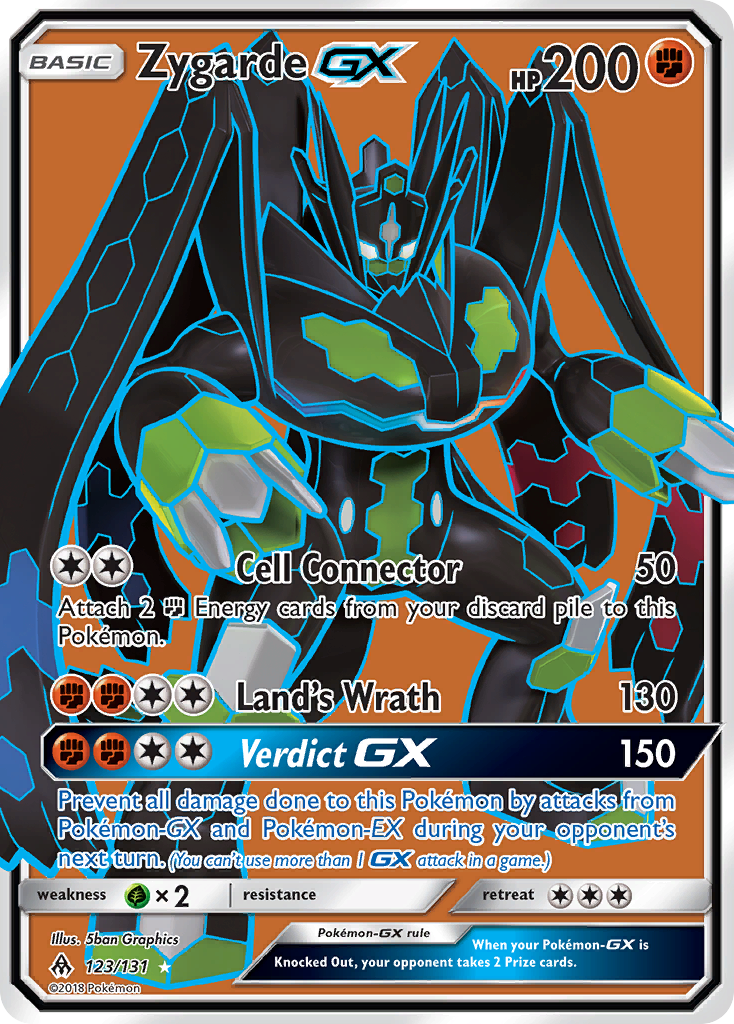 Zygarde-GX - Forbidden Light - #123 - Pokemon TCG card