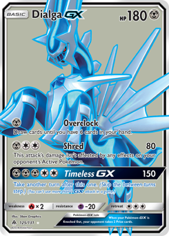 Dialga-GX - Forbidden Light - #125 - Pokemon TCG card