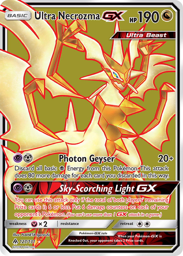 Ultra Necrozma-GX - Forbidden Light - #127 - Pokemon TCG card