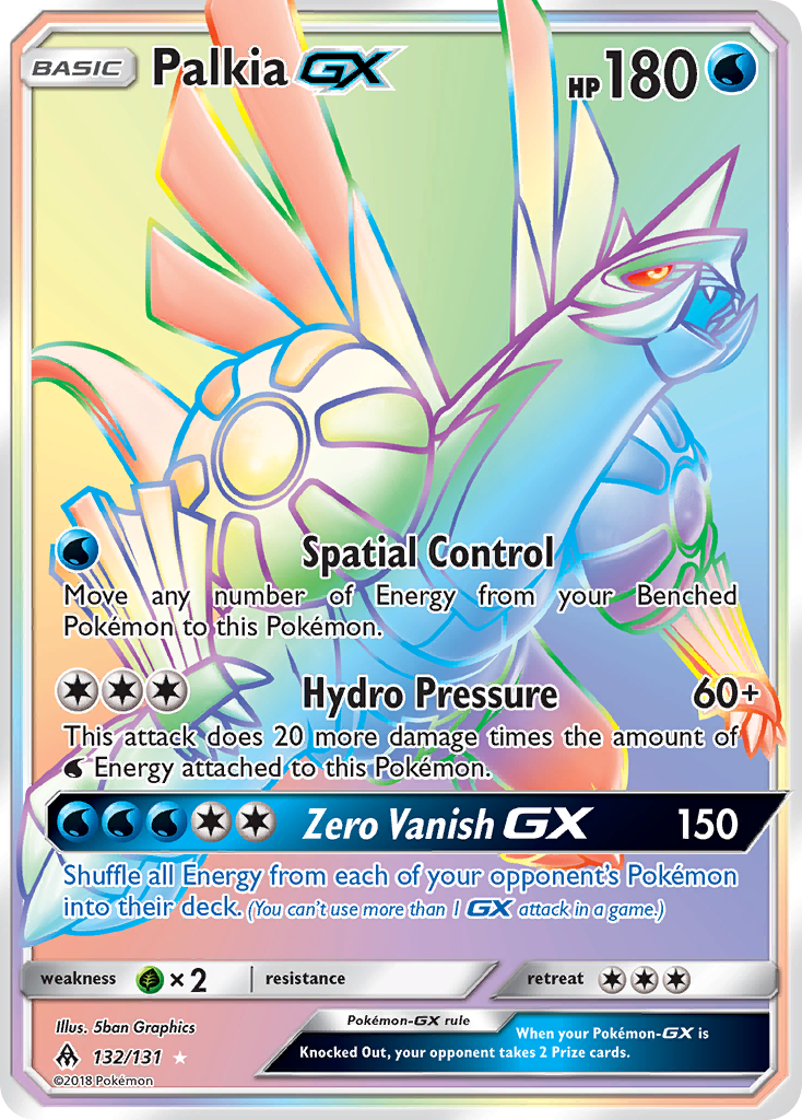 Palkia-GX - Forbidden Light - #132 - Pokemon TCG card