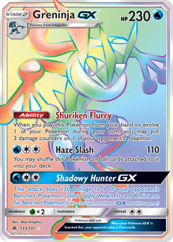 Greninja-GX #133 Greninja-GX - Forbidden Light - #133 - Pokemon TCG card