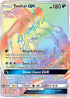 Yveltal-GX #137 Yveltal-GX - Forbidden Light - #137 - Pokemon TCG card