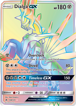 Dialga-GX - Forbidden Light - #138 - Pokemon TCG card