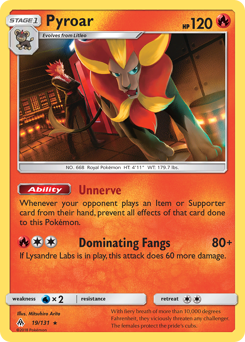 Pyroar #19 Pyroar - Forbidden Light - #19 - Pokemon TCG card