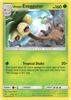 Alolan Exeggutor #2 Alolan Exeggutor - Forbidden Light - #2 - Pokemon TCG card