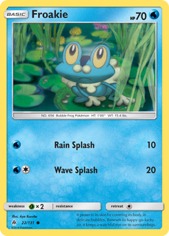 Froakie #22 Froakie - Forbidden Light - #22 - Pokemon TCG card
