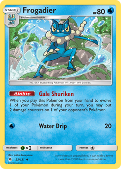 Frogadier - Forbidden Light - #23 - Pokemon TCG card