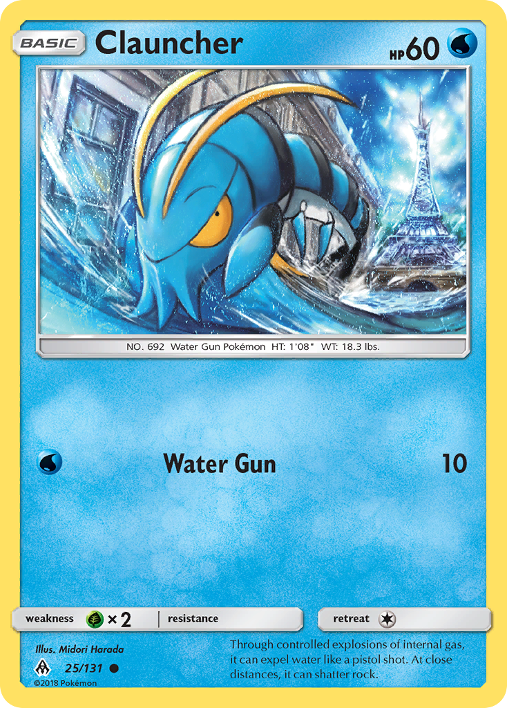 Clauncher - Forbidden Light - #25 - Pokemon TCG card