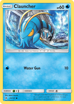Clauncher - Forbidden Light - #25 - Pokemon TCG card