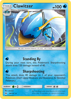Clawitzer - Forbidden Light - #26 - Pokemon TCG card