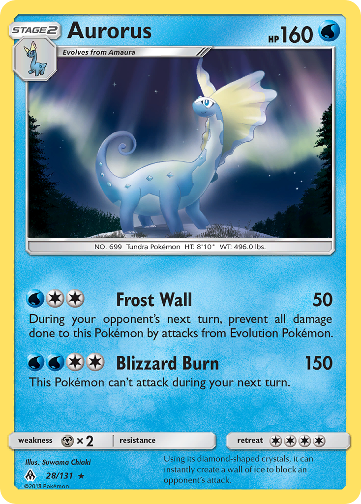Aurorus - Forbidden Light - #28 - Pokemon TCG card