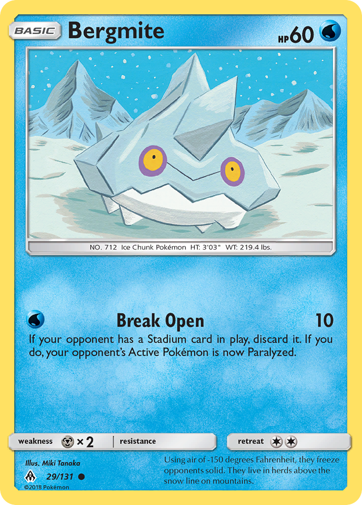 Bergmite - Forbidden Light - #29 - Pokemon TCG card