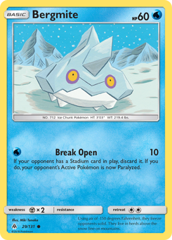 Bergmite - Forbidden Light - #29 - Pokemon TCG card