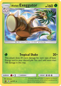 Alolan Exeggutor #2a Alolan Exeggutor - Forbidden Light - #2a - Pokemon TCG card
