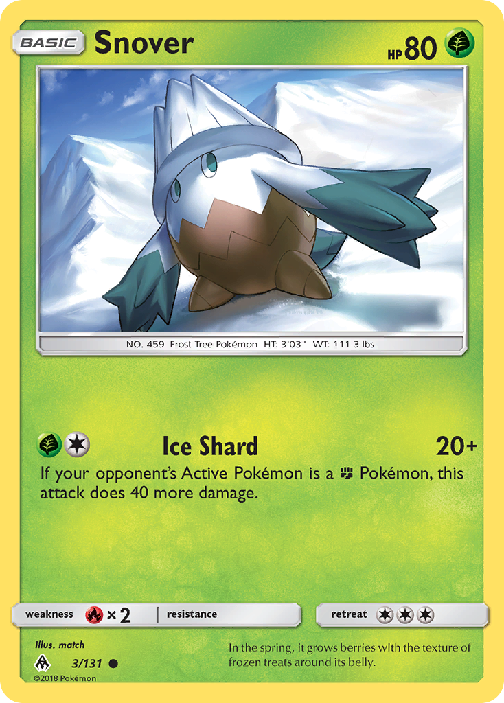 Snover - Forbidden Light - #3 - Pokemon TCG card