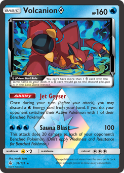Volcanion ◇ #31 Volcanion ◇ - Forbidden Light - #31 - Pokemon TCG card