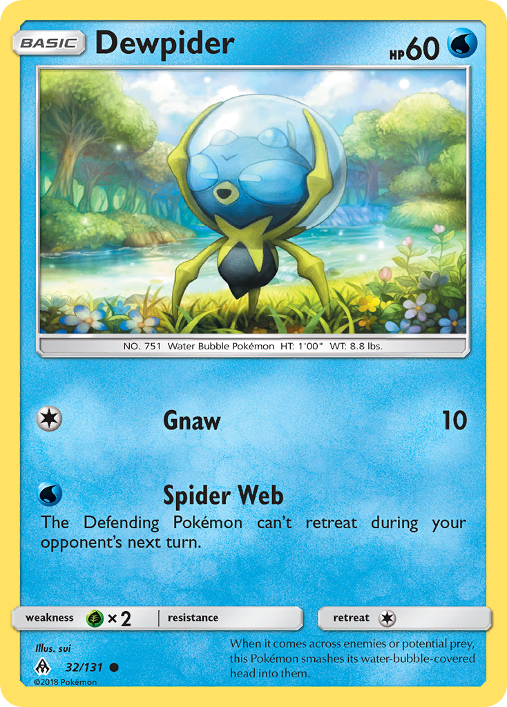 Dewpider - Forbidden Light - #32 - Pokemon TCG card