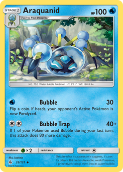 Araquanid - Forbidden Light - #33 - Pokemon TCG card