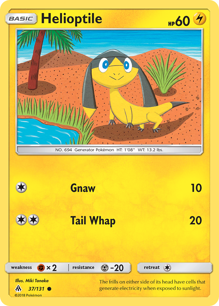 Helioptile - Forbidden Light - #37 - Pokemon TCG card