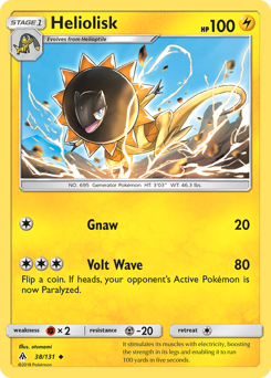 Heliolisk #38 Heliolisk - Forbidden Light - #38 - Pokemon TCG card